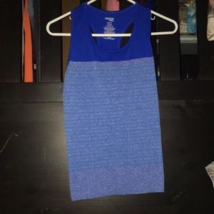 Blue danskin tank top